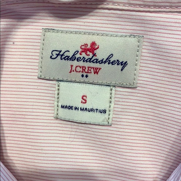 J. Crew Pink and White Pin Striped Button Down - Picture 4 of 4